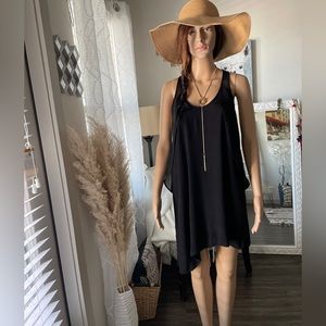 Zara Sleeveless Black Dress